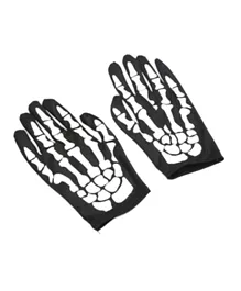 Highland Halloween Skeleton Gloves - 1 Pair