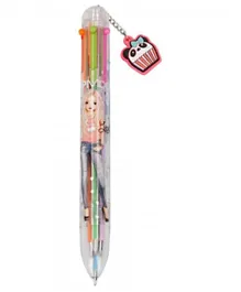 Top Model Random Style Ball Pen of 6 coloured Refills - Pack of 1