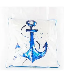 Anemoss Anchor Patterned Square Decorative Pillow