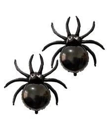 بالونات فويل بتصميم العنكبوت الأسود من هايلاند - قطعتان
