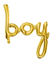 PartyDeco Foil Balloon Boy - Gold