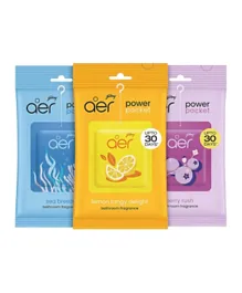 Godrej Aer Power Pocket Bathroom Fragrance Pack Of 3 - 30g