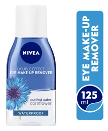 Nivea Double Effect Eye Makeup Remover Sensitive Lashes Protection - 125mL