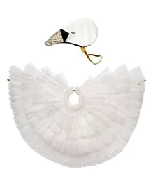 Meri Meri Swan Cape Dress Up - White