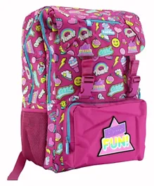Smily Kiddo Fancy Backpack Pink - 13 Inches
