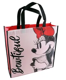 Disney Minnie Tote Reusable Foldable Shopping Bag - Black Red
