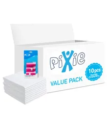 Pixie Combo of Changing Mat + Pink Dispenser Refill Rolls Nappy Bags - Value Pack of 2