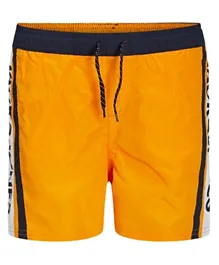Jack & Jones Junior Side Printed Shorts - Bright Marigold