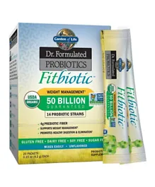 Garden of Life Dr. Formulated Probiotics Fitbiotic - 20 Packets of 4.2 g Each