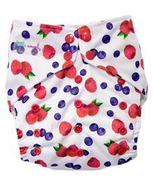 Little Angel Baby Pocket Cloth Diapers all in one Reusable Berry - Multi Color