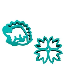 The Lunchpunch Sandwich Cutter Set of 2 Pieces - Dinosaurs