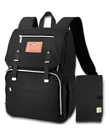 Keababies Explorer Diaper Backpack - Trendy Black