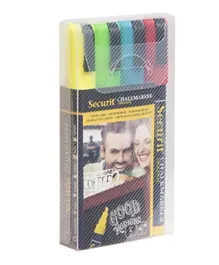 Securit Liquid Chalkmarker Multicolor - Pack of 4