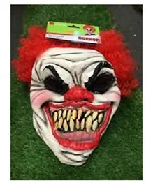 Smiffys Scary Clown Mask Foam Latex With Hair - Multicolour