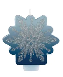 Party Centre Frozen II Glitter Candle - Blue