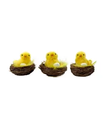 Party Magic Easter Chick Decoration 3Pcs/pack
