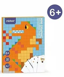 Mideer Golden Thinking Mini Colouring & Activity Pixel Games - 30 Pieces