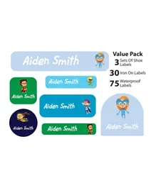 Ajooba My Labels Personalised Name Labels for Kids My Nursery Labels 028 - Pack of 108