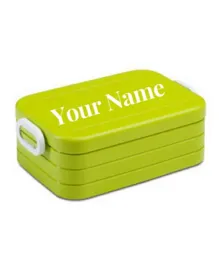Rosti Mepal Lunchbox Take A Break Midi - Lime Personalized