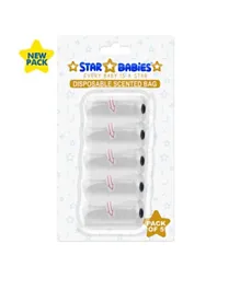 Star Babies Scented Bag Blister White - Pack of 5 (15 Each)