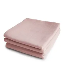 Mushie Muslin Cloth 3-pack Organic Cotton - Blush