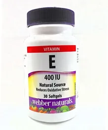 WEBBER NATURALS Vitamin E 400IU Ns - 30 Softgels