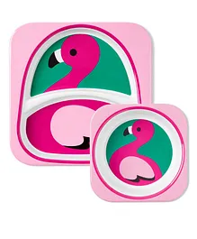 Skip Hop Flamingo Zoo Tableware Set - 2 Pieces