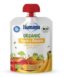 Humana Organic Apple and Banana Baby Puree - 90g