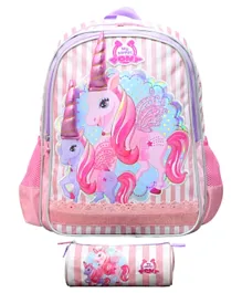 My Little Pony Backpack + Pencil Case Pink Violet - 16 inches