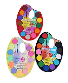 The Best Crafts Watercolor Paint Set 36 Vibrant Water Color With 3 Individual Paint Pallet