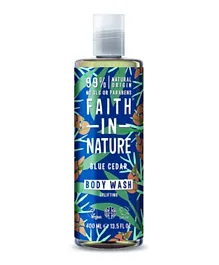 Faith In Nature Body Wash - Blue Cedar - 400ml