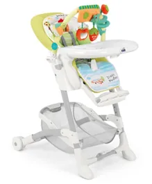 Cam Istante High Chair with Toy Bar House - Green