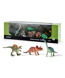 Mideer Dinosaur World Simulation Toy Set - Pack Of 6