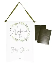 Ginger Ray Baby Shower Customisable Welcome Sign - Pack of 1