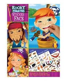 Kooky Pirates Create-a-Face Sticker Book - English