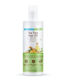 Mamaearth Tea Tree Hair Oil with Tea Tree Oil & Ginger for Dandruff-Free Hair - 250mL