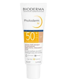 بيوديرما فوتوديرم مضاد للبقع الداكنة واقي شمس خفيف اللون بعامل حماية SPF50+ - 40 مل