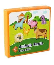 Highlands 6 in 1 Farm Animal Kids Puzzle - 48 Pieces