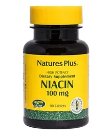 NATURES PLUS Niacin 100 mg Tablets - 90 Pieces