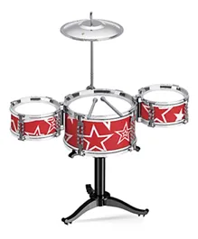 Little Story Kids Drum Set Musical Instrument - Red