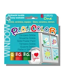 Playcolor Window Poster Paint - Pack of 6