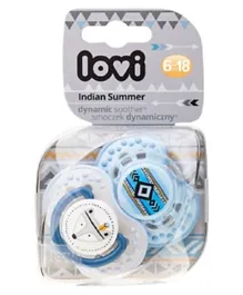 Lovi Dynamic Indian Summer 2 Piece Silicone Soother