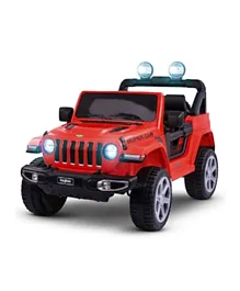 Baybee Battery Operated Rechargeable Jeep Car - Red