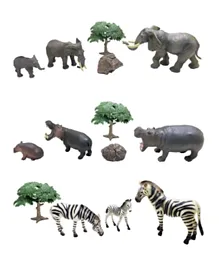 حزمة مجسمات الحيوانات من سلسلة TTC موديل - مشكّل 3 قطع - 13.50 سم