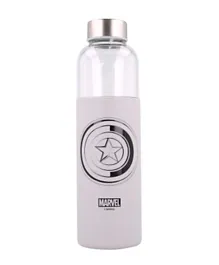 Stor Marvel Glass Bottle With Silicone Cover - 585mL