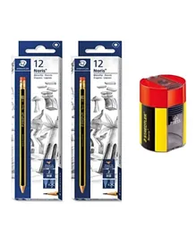 Staedtler Pencils & Sharpener Set Multicolor - Pack of 25