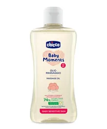 Chicco Baby Moments Massage Oil for Baby Sensitive Skin - 200mL