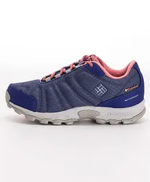 Columbia Childrens Firecamp Sledder II Wp Low Top Shoes - Blue