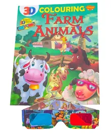 Sawan 3D Colouring Farm Animals - English