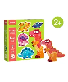 Mideer My First Dinosaurs 6 Pack Puzzle - 150 Pieces